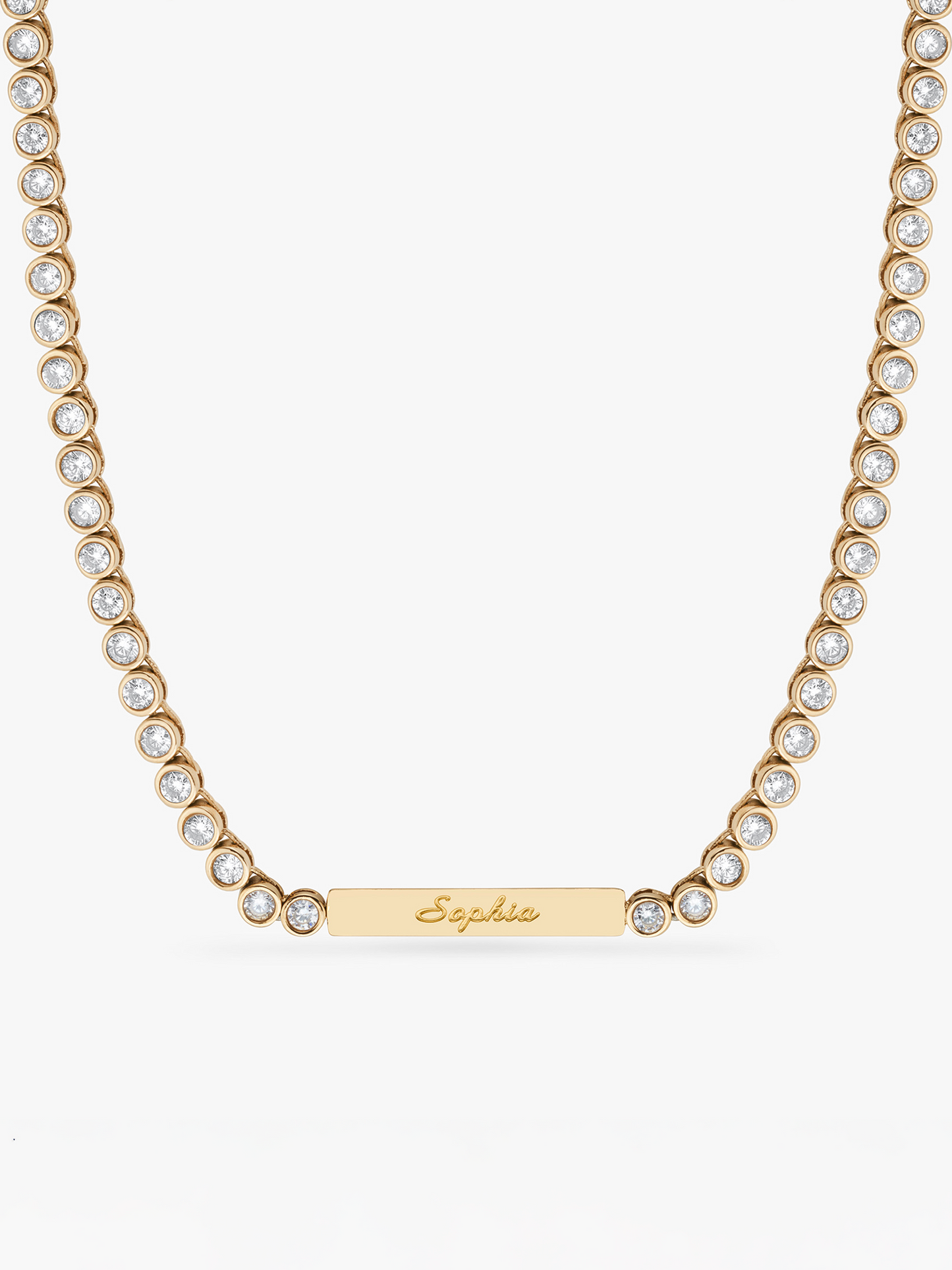Tennis Name Necklace